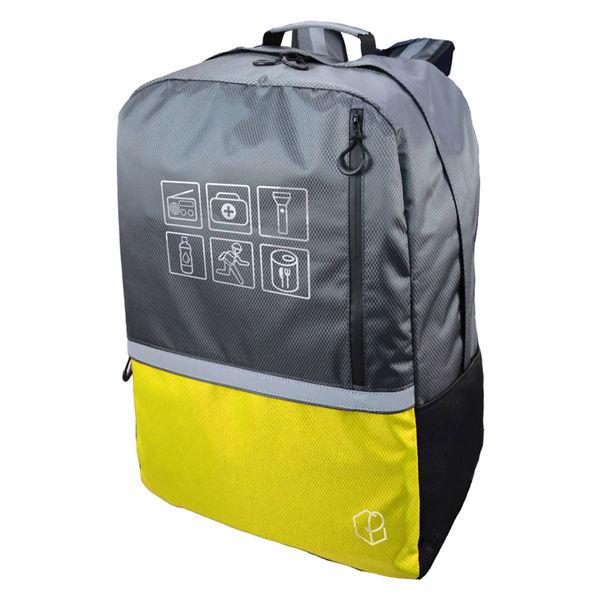 防災 ビッグリュック 40L イエロー 単品 大容量 軽量 特大 防災グッズ 視認性 災害時 非常用持ち出し袋 避難 地震（直送品）