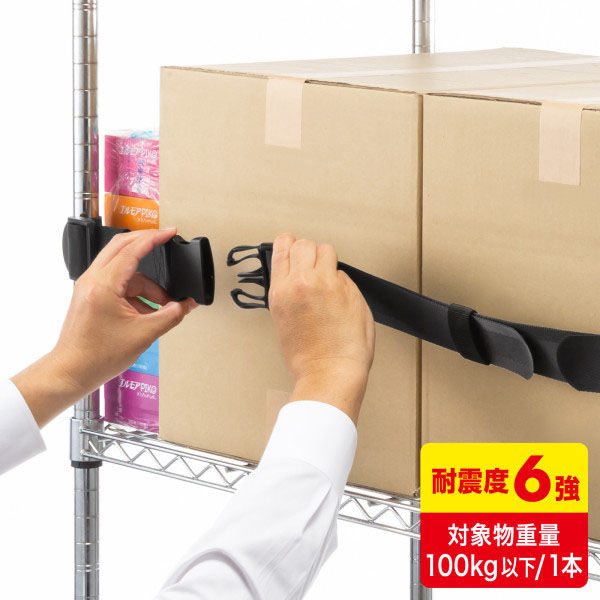 サンワサプライ 落下ストッパー120cm（1本入り）（ブラック） QL