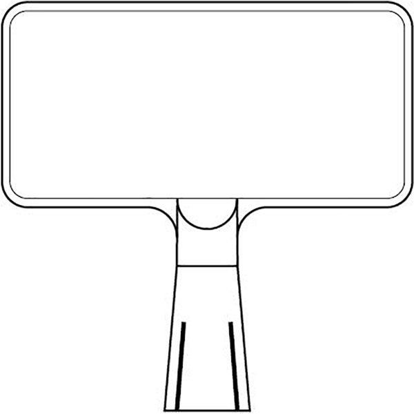 つくし工房 コーンサインスタンド ヨコ型両面 ー無地ー 白 CS-149 1台（直送品）