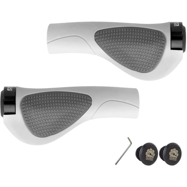GORIX GX-D2 グリップ ホワイト 43166 1セット(2個入)（直送品）