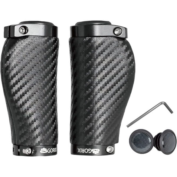 GORIX GX-BONC6 カーボン柄グリップ ショートペア 43477 1セット(2個入)（直送品）