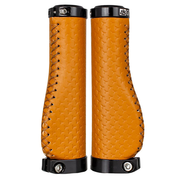 GORIX GX-GPK レザーグリップ ブラウン 42893 1セット(2個入