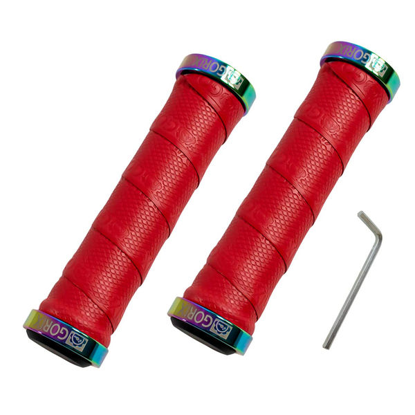 GORIX グリップ GX-GP070 S100レッド 43320 1セット(2個入)（直送品）