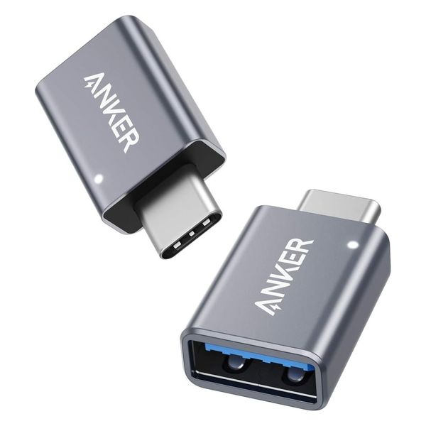 Anker USB-C & USB-A 変換アダプタ 2個セット - アスクル