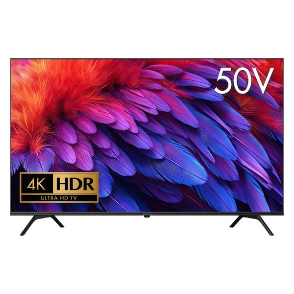 グリーンハウス ５０Ｖ型 ４Ｋ液晶テレビＨＤＲ対応 ベゼルレス ブラック GH-TV50E-BK（直送品） - アスクル