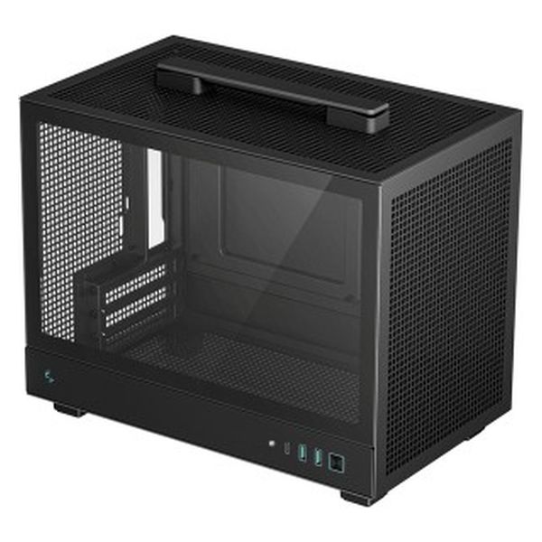 DEEPCOOL CH160コンパクトブラック PCケース スチール・ガラス製 DEEPCOOL CH160コンパクトブラック PCケース スチール・ガラス製