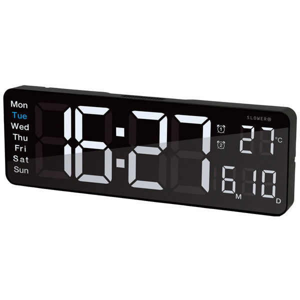 TRI LED CLOCK Rico 置き掛け兼用 LEDクロック リコ SLW367 1台（直送品）