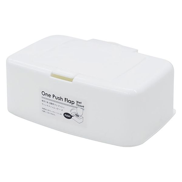 山田化学 ワンプッシュウェットティッシュケース ホワイト 9521 1