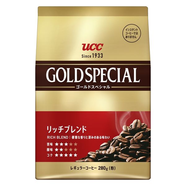 【アウトレット】【コーヒー粉】UCC ゴールドスペシャル リッチブレンド 280g