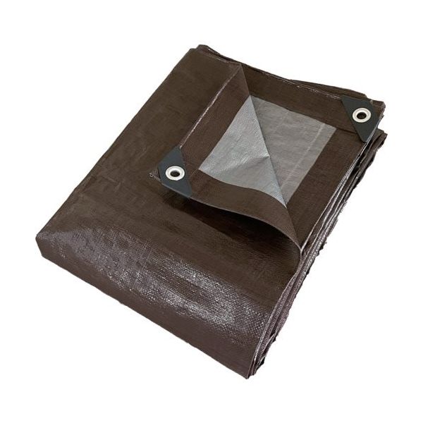 南榮工業 景観配慮シート ブラウンシルバー KEIKAN SHEET3.6M X 5.4 M 1枚 537-5273（直送品）