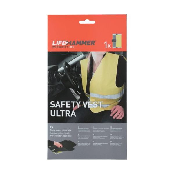 lifehammer ライフハンマー 保安用蛍光ベスト ライフハンマーセーフティベストウルトラ VU1BL1P 1個 656-1402（直送品）