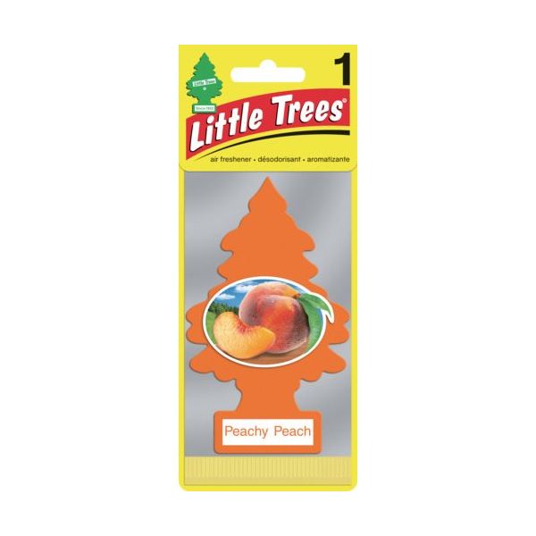 カーフレッシュ社 リトルツリーズ LT エアーフレッシュナー 1P ー Peachy Peach(ピーチーピーチ) LT004 1枚（直送品）