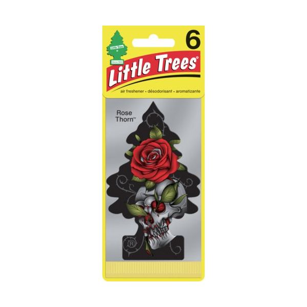 カーフレッシュ社 リトルツリーズ LT エアーフレッシュナー 6P ー Rose Thorn(ローズソーン) LT657 1パック(6枚)（直送品）