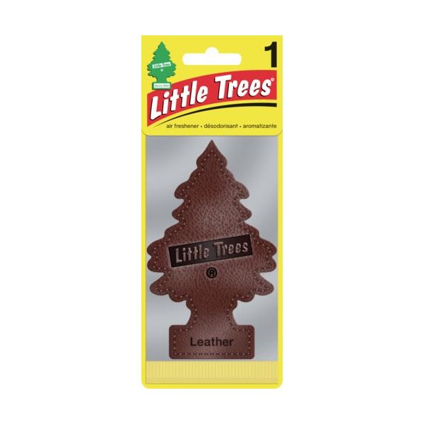 カーフレッシュ社 リトルツリーズ LT エアーフレッシュナー 1P ー Leather(レザー) LT018 1枚 671-4656（直送品）