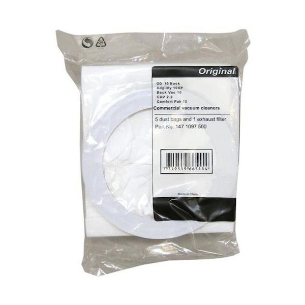 ニルフィスクアドバンス ニルフィスク ペーパーバッグ 10L(5枚入) 1471097500 1袋(5枚) 187-1160（直送品）