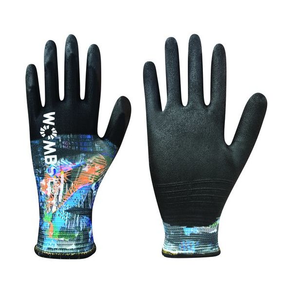 東和コーポレーション トワロン 水性ポリウレタン背抜き手袋 WOMBーMF2 Collage L 742-L 1双 574-1490（直送品）