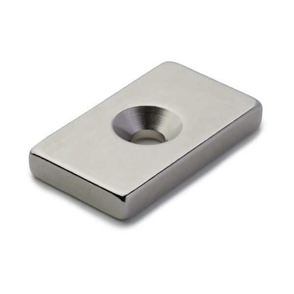 マグエバー ネオジム磁石 角型 NCー35L 皿穴付 M5 13NC35L1204 1個 577-8374（直送品）