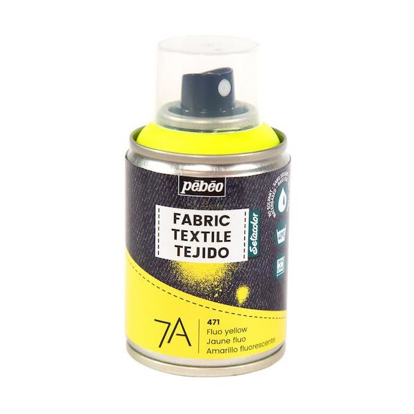ペベオ・ジャポン ペベオ 布用水性アクリルスプレー セタスプレー 100ml 蛍光イエロー 805471 1本 555-0105（直送品）