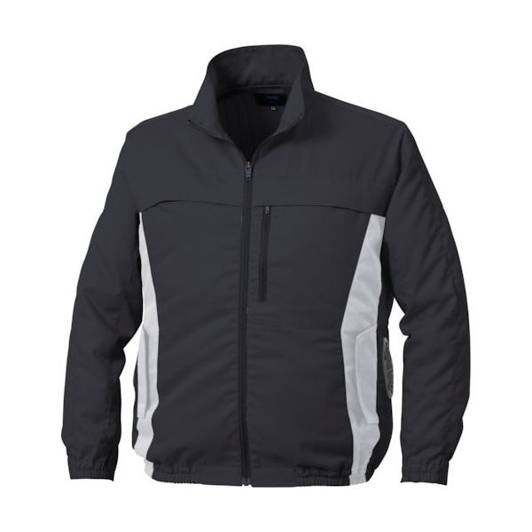 空調服 長袖ブルゾン(エプロン付き) チャコールグレー 3L KU92340K70S5 1着 520-9576（直送品）