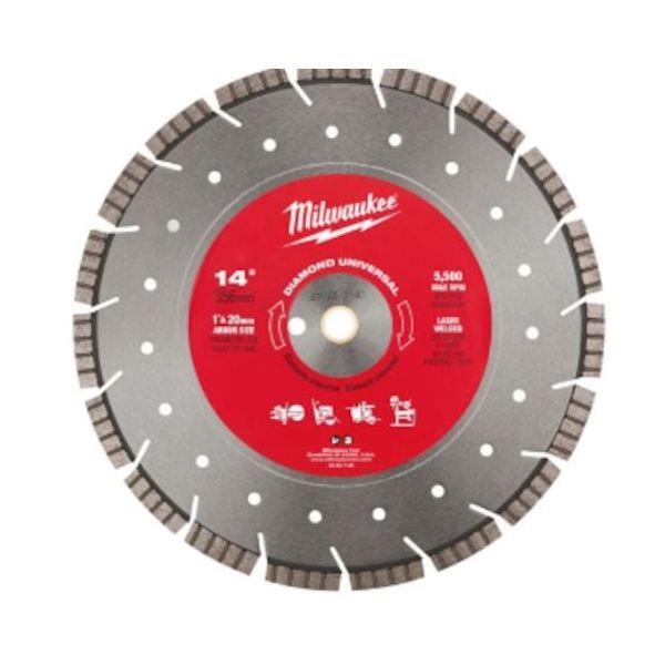 milwaukee 14インチ(356mm)ダイヤモンドブレード(セグメントウェーブ型) 49-93-7140 1個（直送品）