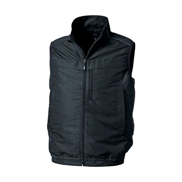 空調服 空調服[[R上]] ベスト(横ファン) ブラック 4L KU92320K90S6 1着 535-3993（直送品）
