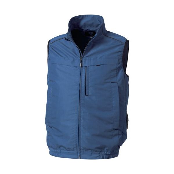 空調服 ベスト(横ファン) ネイビー 4L KU92320N80S6 1着 535-3994（直送品）