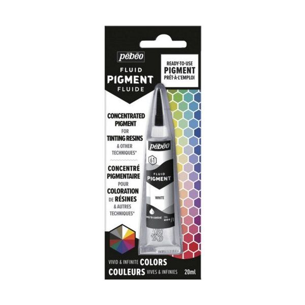 ペベオ・ジャポン Pebeo 【油性リキッド顔料】 フルイドピグメント20ml ホワイト 650661 1個 556-2539（直送品）