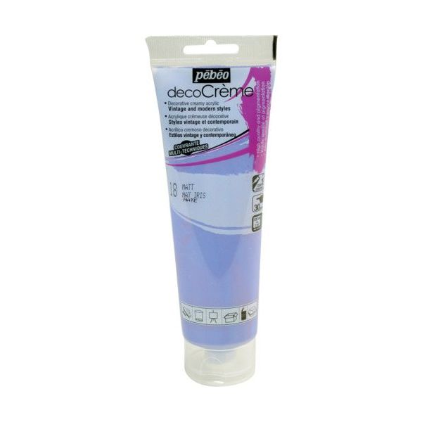 ペベオ・ジャポン Pebeo デコクリーム 120mlマット アイリス 089018 1本 555-9417（直送品）