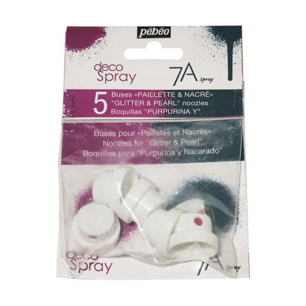 ペベオ・ジャポン ペベオ デコスプレー(グリッター色・パール色)&7Aスプレー(メタル色)兼用替えノズル5個入りセット 094022 1個（直送品）