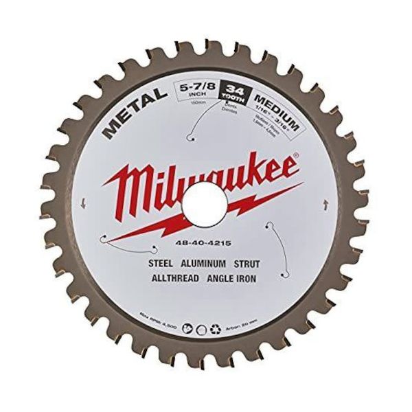 milwaukee 150mm チップソーカッター用交換刃 34T (鉄鋼用) 48-40-4215 1個（直送品）