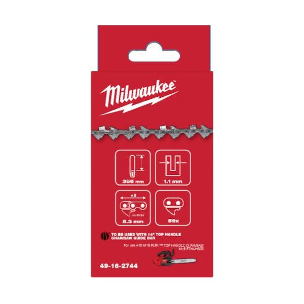 ミルウォーキーエレクトリックツール milwaukee 356mmトップハンドルチェーンソー用