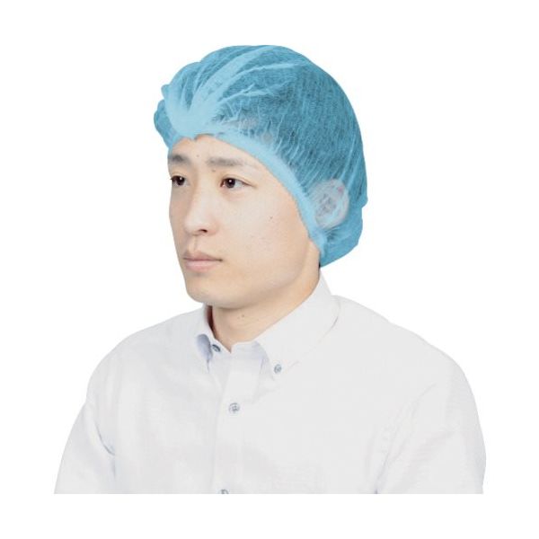 トラスコ中山 TRUSCO まとめ買い 使い捨てキャップ ブルー (500枚入) TDC-480-100B-5P 1パック(500枚)（直送品）