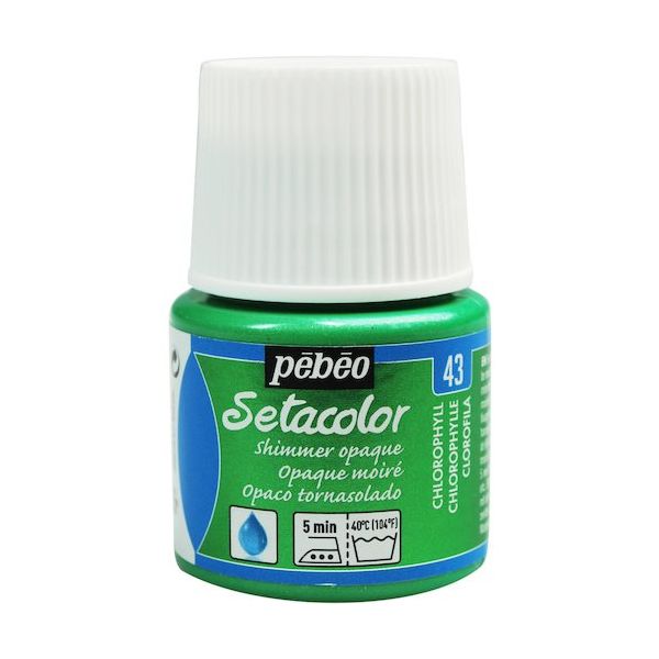 ペベオ・ジャポン ペベオ 布用水性アクリル絵具セタカラーシマー 45ml クロロフィル 295043 1本 575-8756（直送品）