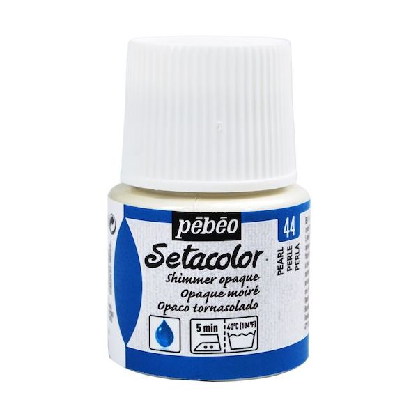 ペベオ・ジャポン ペベオ 布用水性アクリル絵具セタカラーシマー 45ml パール 295044 1本 575-8760（直送品）