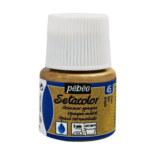 ペベオ・ジャポン ペベオ 布用水性アクリル絵具セタカラーシマー 45ml ゴールド 295045 1本 576-0309（直送品）