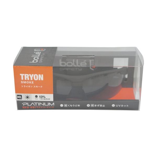 BSSI 保護メガネ TRYON BSSIマットブラック スモークレンズ ブリスタパッケージ PSSTRYO443BL 1個（直送品）