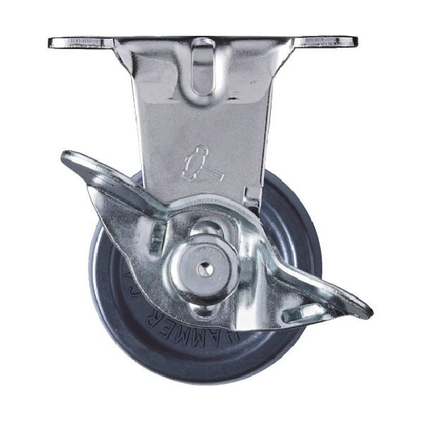 ハンマーキャスター ハンマー E型 固定SP付 エラストマー車 40mm 415ER-U40 1個 609-4071（直送品）