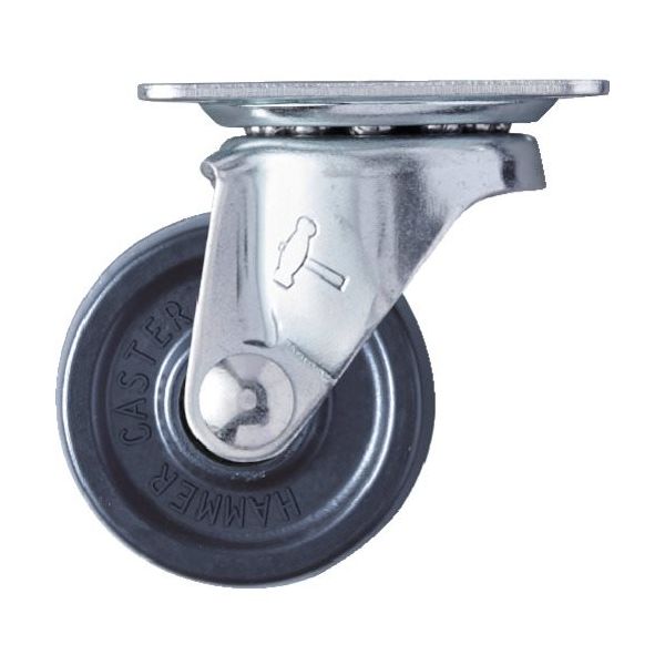 ハンマーキャスター ハンマー G型 自在 エラストマー車 38mm 420G-U38 1個 609-4244（直送品）