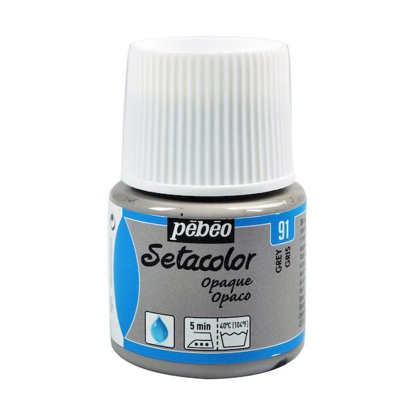 ペベオ・ジャポン ペベオ 布用水性アクリル絵具セタカラー不透明色 45ml グレイ 295091 1本 575-8816（直送品）