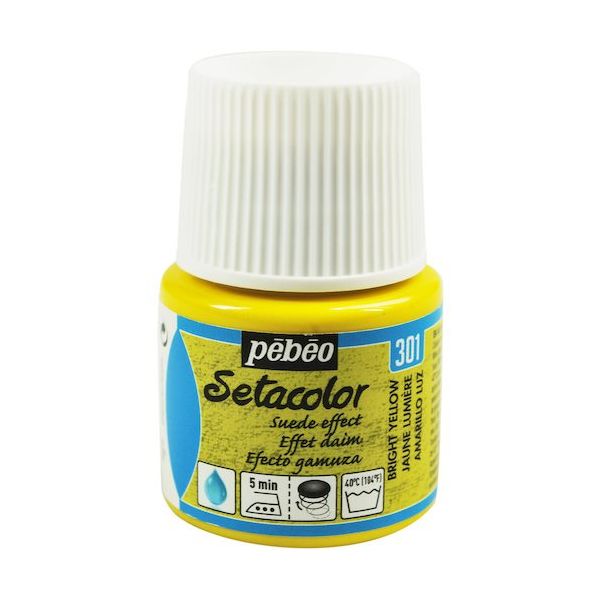 ペベオ・ジャポン ペベオ 布用水性アクリル絵具セタカラースウェード 45ml ブライトイエロー 295301 1本 575-8783（直送品）