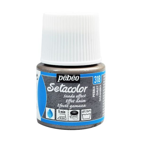 ペベオ・ジャポン ペベオ 布用水性アクリル絵具セタカラースウェード 45ml ペブル 295318 1本 576-0308（直送品）