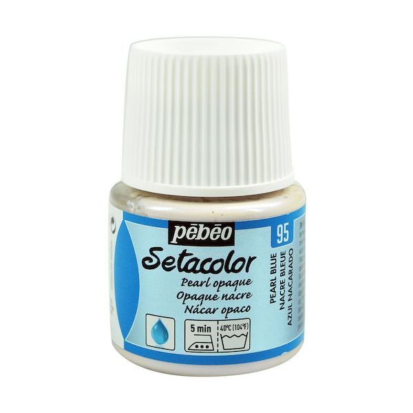 ペベオ・ジャポン ペベオ 布用水性アクリル絵具セタカラー不透明色 45ml パールブルー 202095 1本 575-8812（直送品）