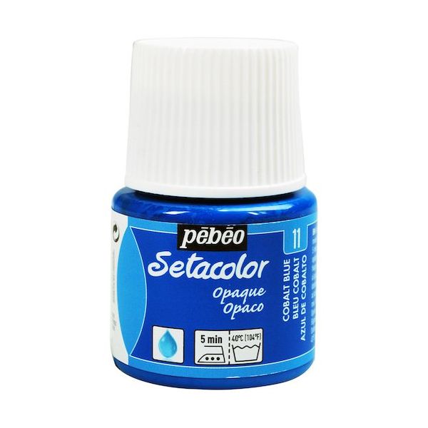 ペベオ・ジャポン ペベオ 布用水性アクリル絵具セタカラー不透明色 45ml コバルトブルー 295011 1本 575-8806（直送品）