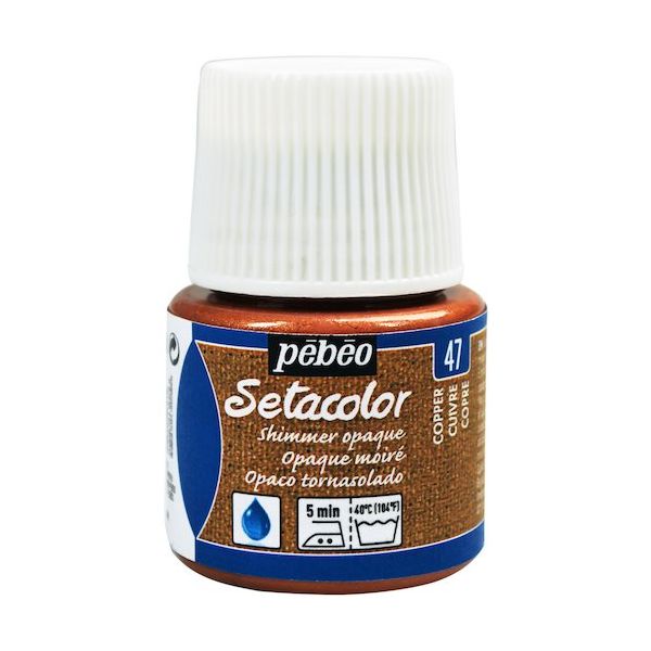 ペベオ・ジャポン ペベオ 布用水性アクリル絵具セタカラーシマー 45ml ライトコッパー 295047 1本 575-8801（直送品）