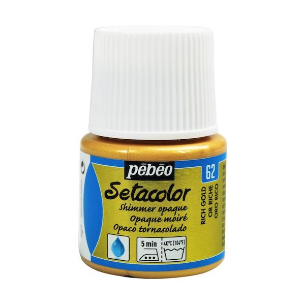 ペベオ・ジャポン ペベオ 布用水性アクリル絵具セタカラーシマー 45ml リッチゴールド 295062 1本 575-8772（直送品）