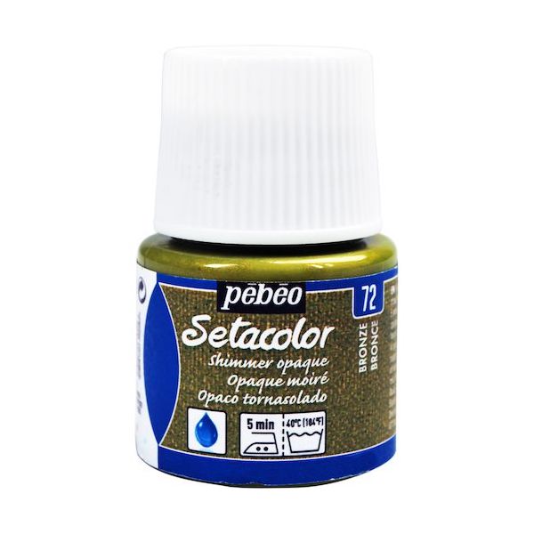 ペベオ・ジャポン ペベオ 布用水性アクリル絵具セタカラーシマー 45ml ブロンズ 295072 1本 576-0326（直送品）