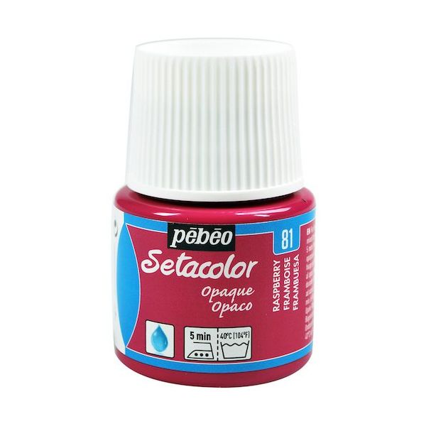 ペベオ・ジャポン ペベオ 布用水性アクリル絵具セタカラー不透明色 45ml ラズベリー 295081 1本 576-0307（直送品）