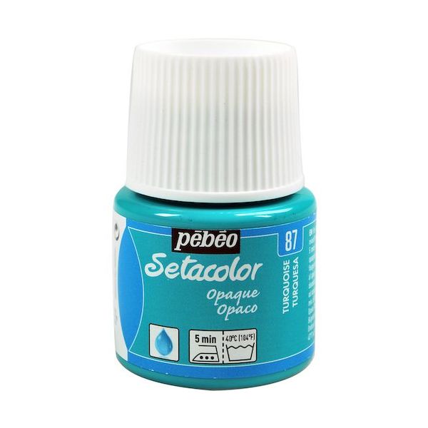 ペベオ・ジャポン ペベオ 布用水性アクリル絵具セタカラー不透明色 45ml ターコイズ 295087 1本 575-8773（直送品）