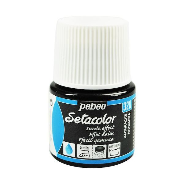 ペベオ・ジャポン ペベオ 布用水性アクリル絵具セタカラースウェード 45ml アンスラサイト 295320 1本 575-8800（直送品）