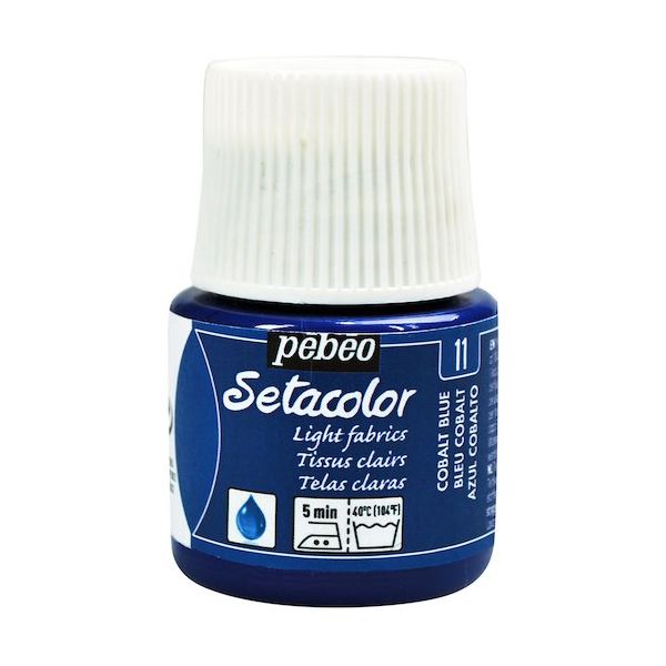 ペベオ・ジャポン ペベオ 布用水性アクリル絵具セタカラー透明色 45ml コバルトブルー 329011 1本 575-8795（直送品）